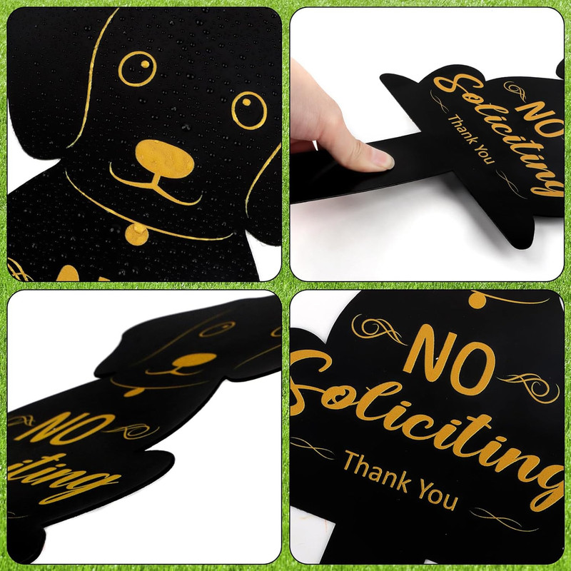 No Soliciting Sign for House Metal No Soliciting Yard Sign with Stake Outdoor Ya gallery
