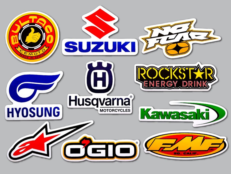 Motocross Vinyl Sticker Lot (10 Pack) SET 2 dirt bike offroad supercross race