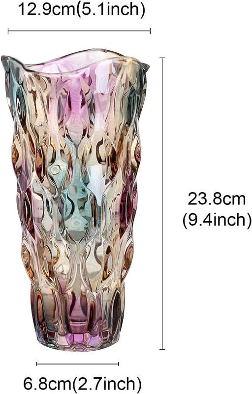 CEMABT Glass Vases for Flowers，Thickened 3.4 Lb Morden Vases for Tables Centerpi gallery
