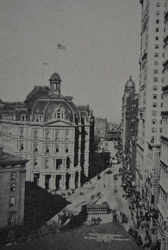 Antique New York City 1904 Art Print Park Row Newspaper Row and Others Wall Art gallery