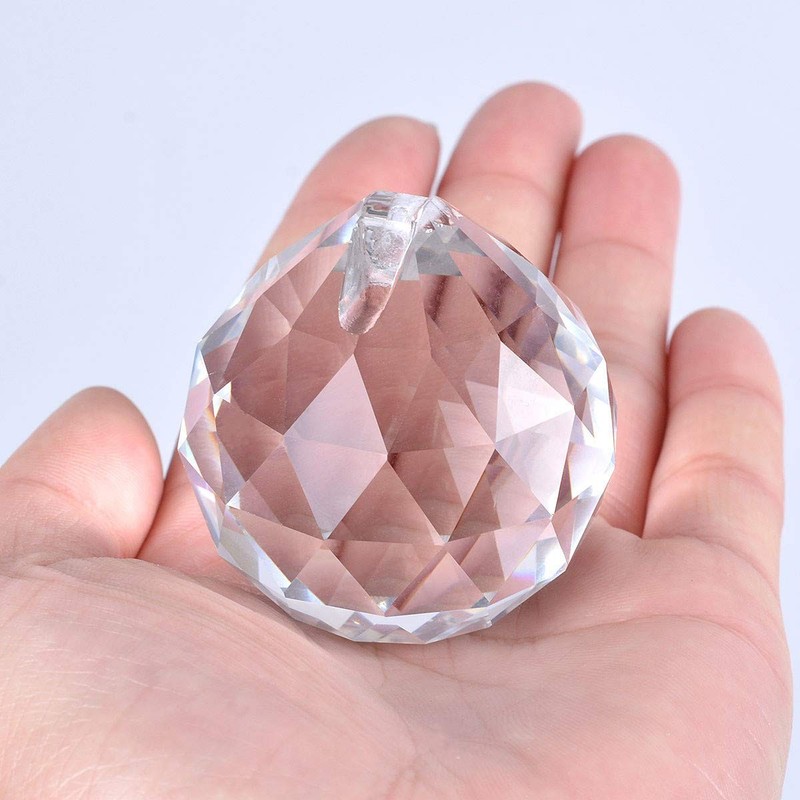 20mm Clear Crystal Prism Pendant Hanging Crystal Feng Shui Ball Prism Pendant gallery