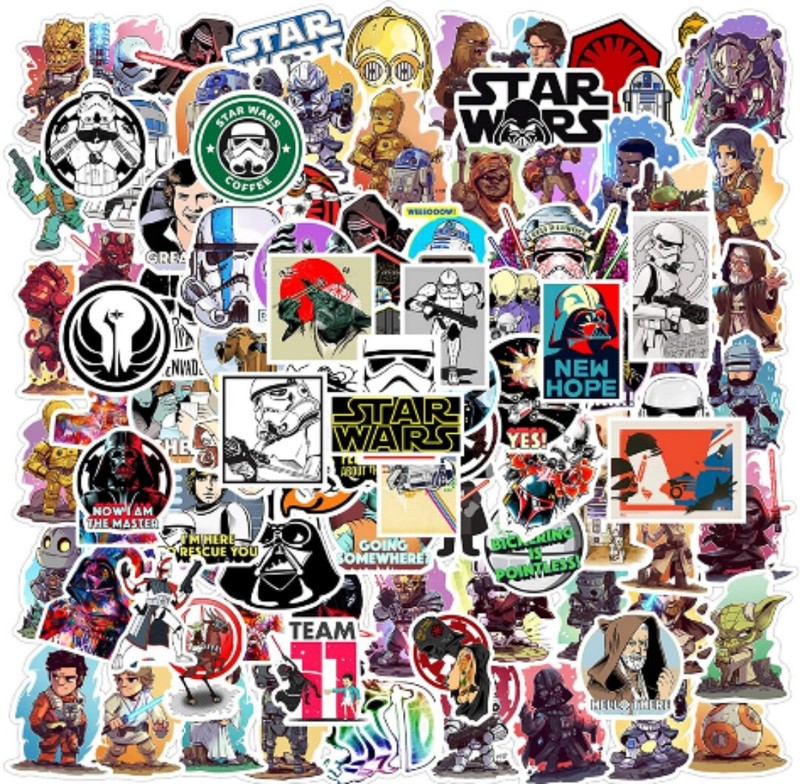 10 PCS Original Star Wars Movie Series Stickers 2 BRAND NEW