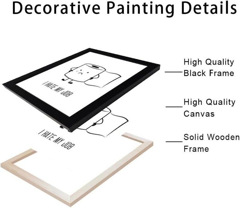 Funny Black & White Bathroom Art - Waterproof Canvas Toilet Paper Print gallery