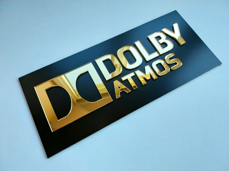 Dolby Atmos Vision DTS X 4K Ultra HD Signs Plaques Movie Media Cinema Room Decor gallery