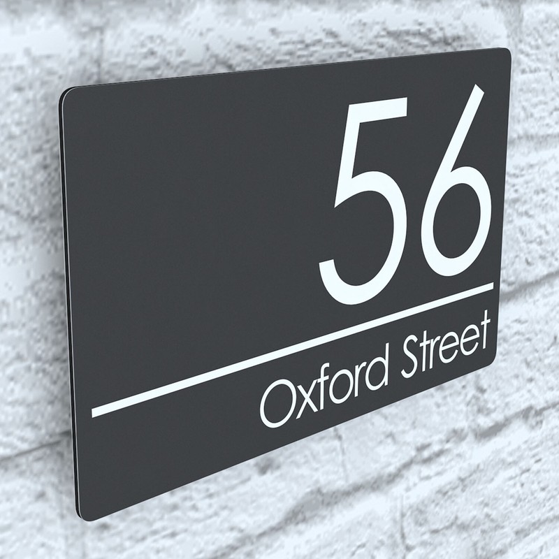 Floating House Signs Plaques Door Numbers 1 – 999 Personalised Name Plate