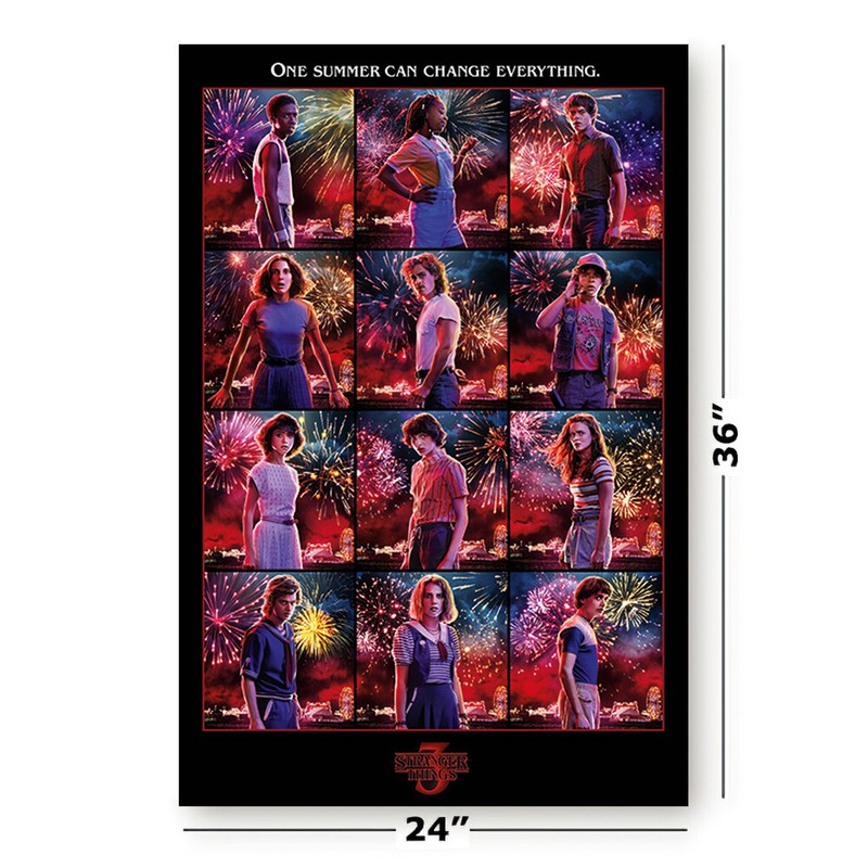Stranger Things: Season 3 - TV Show Poster / Print (12 Characters / Grid) gallery