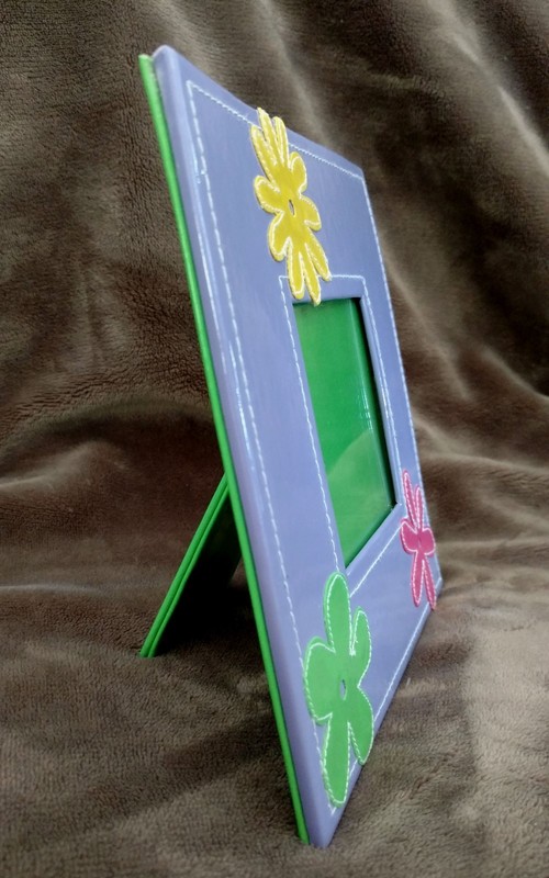 Shiny Colorful Mod Vinyl Picture Photo Frame-3" x 3" Opening-Easel Back & Hanger gallery