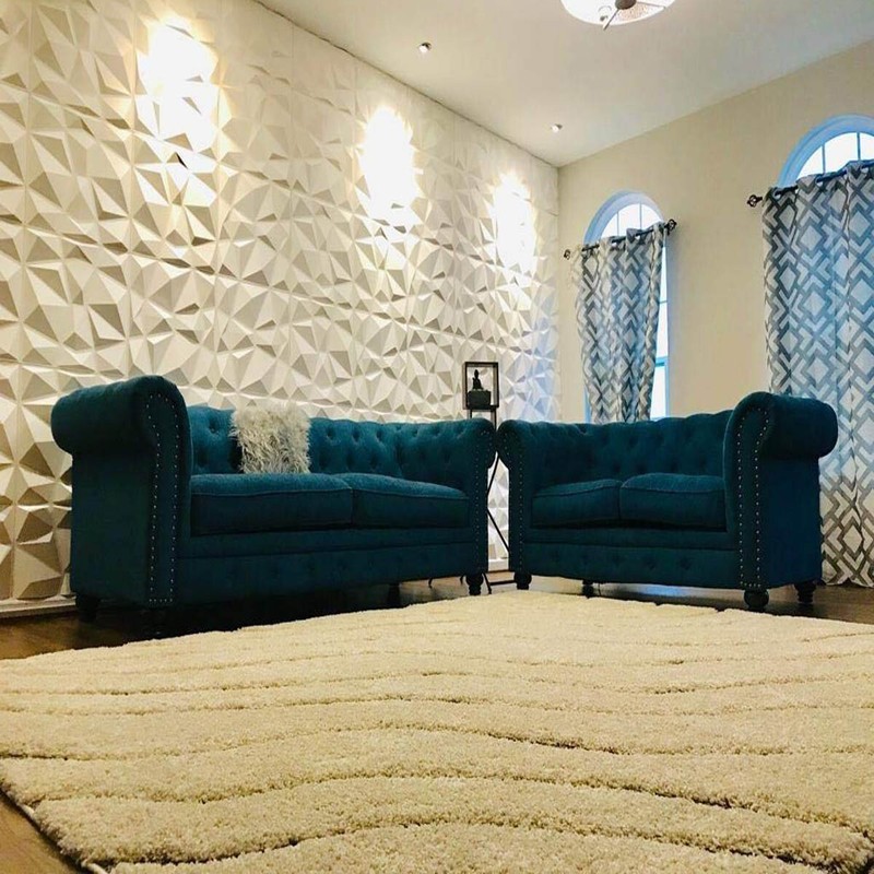 12pcs 3D Wall Decor 3D Wall Panels PVC 3D Wall Decoration Home DIY 11.8"(30cm) gallery