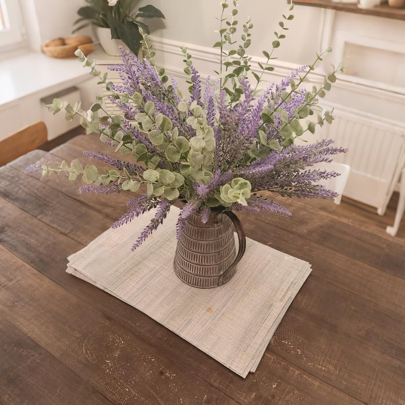 38pcs Eucalyptus Stems Artificial Eucalyptus Leaves Fake Greenery Branches Fa... gallery