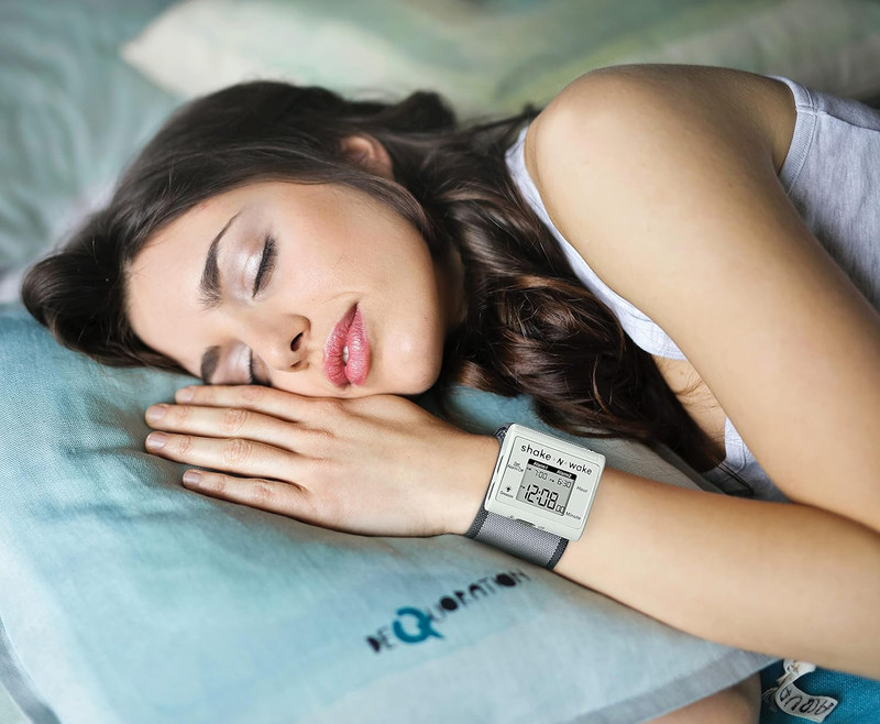 Tech Tools Vibrating Alarm Clock - Shake N Wake - Silent Alarm Wristband Watch - gallery