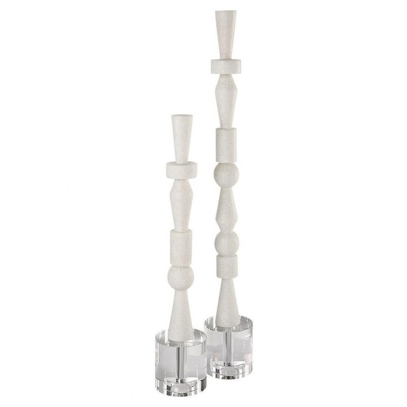 Overdale Villas - Sculpture (Set of 2)-28.25 Inches Tall and 4 Inches Wide -