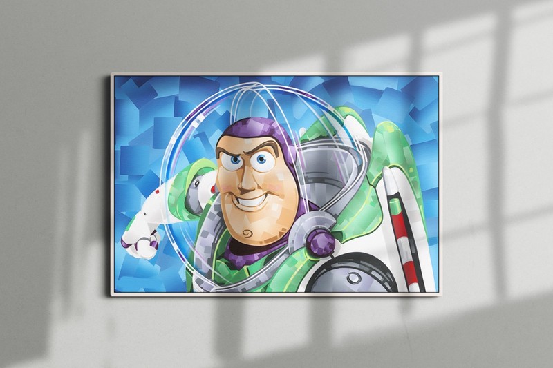Buzz Lightyear Poster or Canvas - Buzz Lightyear Toy Story Wall Art