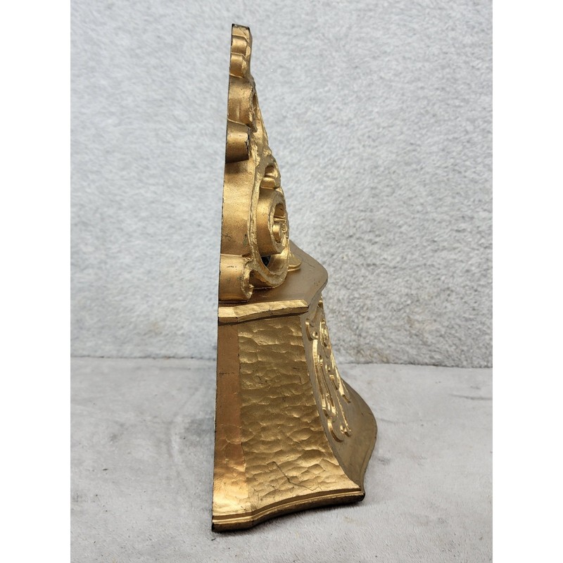 Vintage 1970 Dart Ind 6005 Gold Wall Pockets Sconces Hollywood Regency Set of 2 gallery