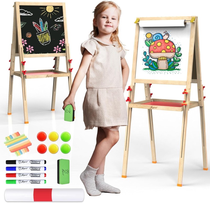 JOYOOSS Art Easel for Kids As 4-8 Easels for Toddlers,Toddler Art Kids