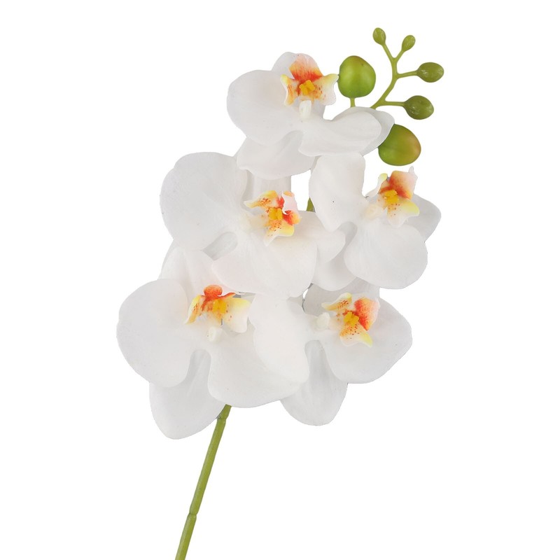 Delicate 17 7 inch Artificial Orchid Flowers Set of 4 Phalaenopsis Stems