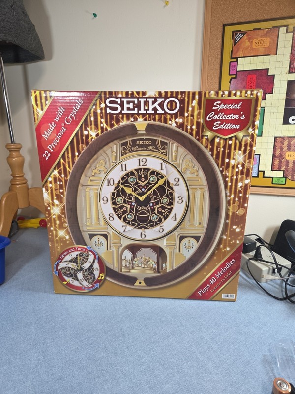 🕑Seiko Special Collector Edition Melodies in Motion Clock Works Great Tested