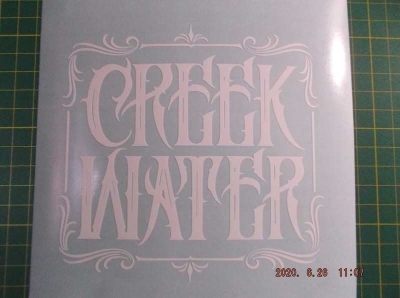 CREEK WATER Slumerican Decal for Car, Truck, Window, or Any Smooth Surface