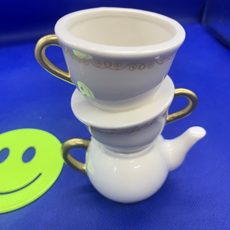 🔥 Tioncy Mini Teacup Bud Vases Antique Vintage Look 5" Wonderland Set Of 2 gallery