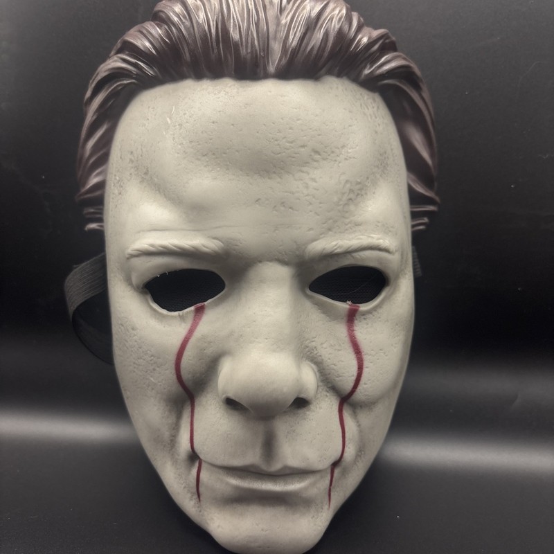 Halloween Michael Myers Crying Blood Hard Plastic Mask Adult Horror Scary