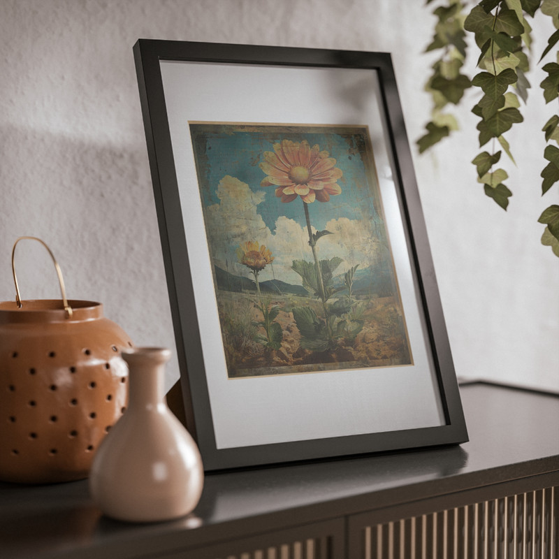 Vintage BOTANICAL Garden Wall Art, Retro Floral Nature Decor, Flower Bud Garden gallery
