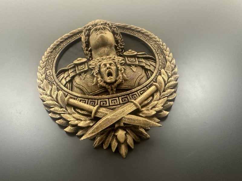 Alexander the Great Wall Medallion Greek Warrior Bust Medusa Armor Relief Plaque gallery