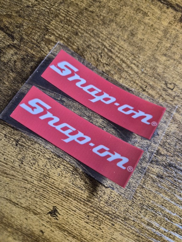 2 pc. SNAP ON High Quality UV DTF Replacement Sticker Label Decal USA NOT VINYL gallery