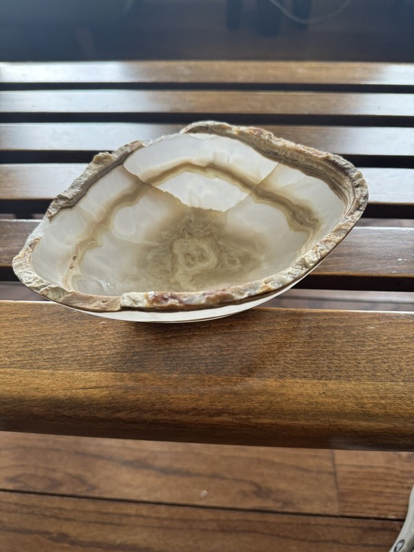 Honey Onyx Stone Bowl Home Decor Small White 8×6 Horcrux Crystal Cup