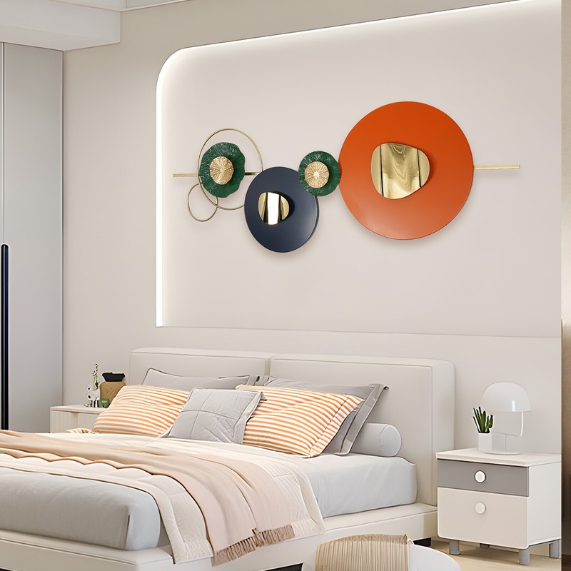 Metal Wall Decoration Wall Picture Metal Geometric Round Metal Wall Decoration