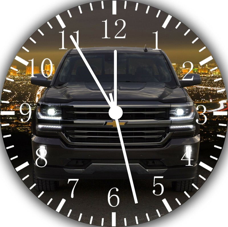 Silverado Wall Clock Frameless Silent Nice For Gifts or Decor G146