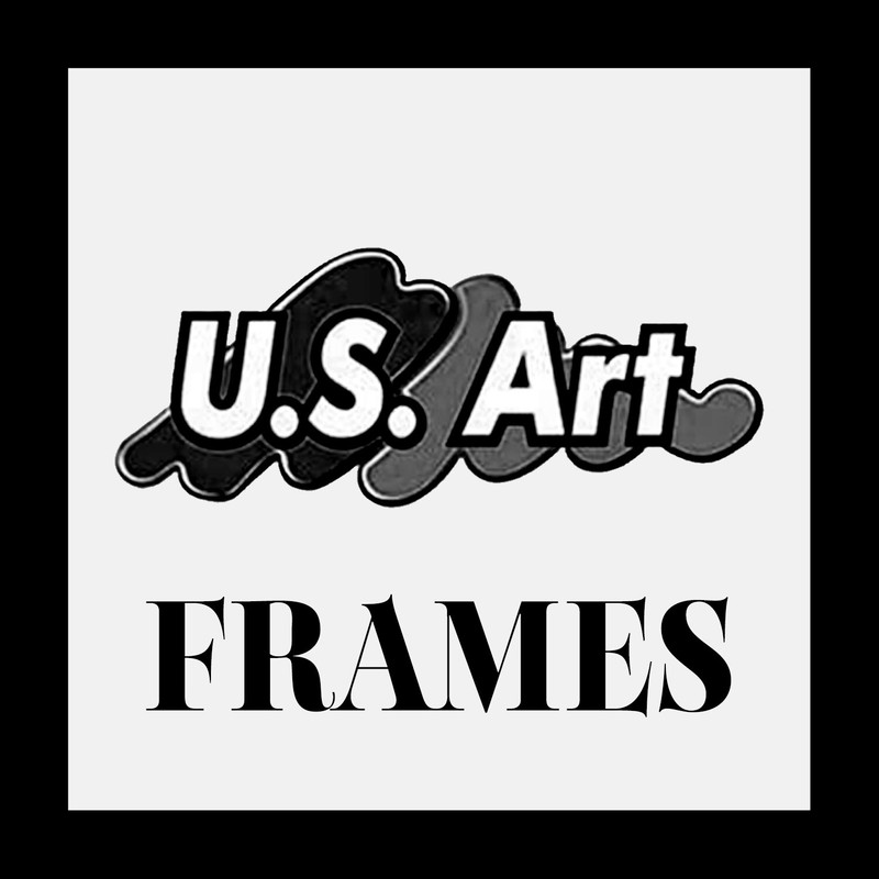 US ART Frames .75" Thin Black Solid Poplar Wood Picture Poster Frame, S-A gallery