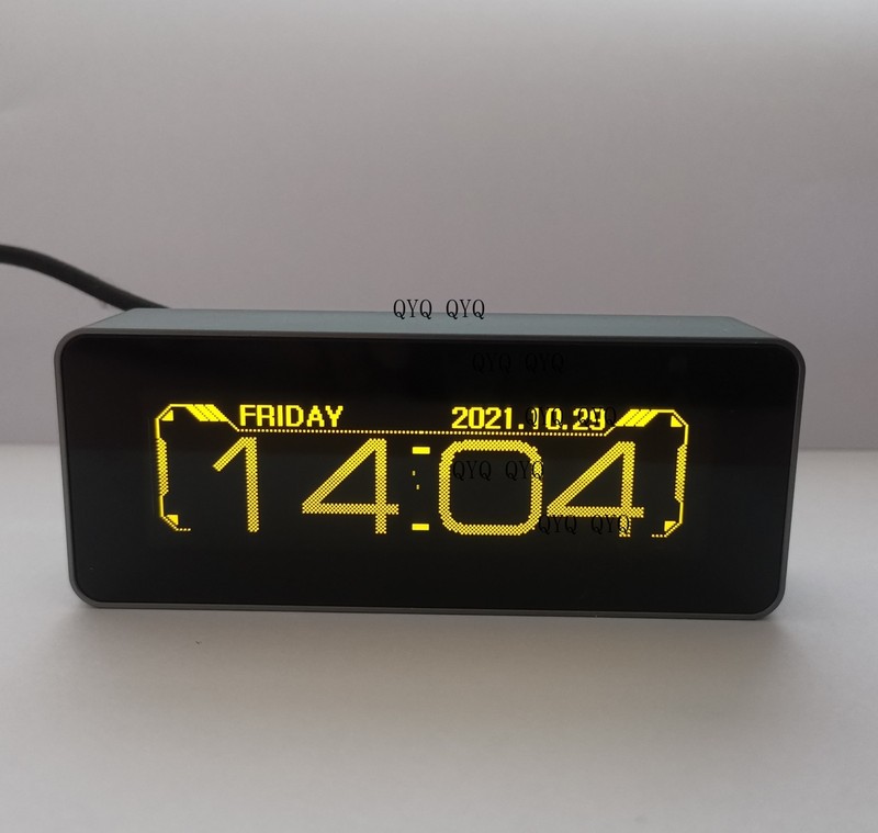 Hi-end OLED Sound Level Meter Audio Spectrum Analyzer Dot Matrix Digital Clock gallery