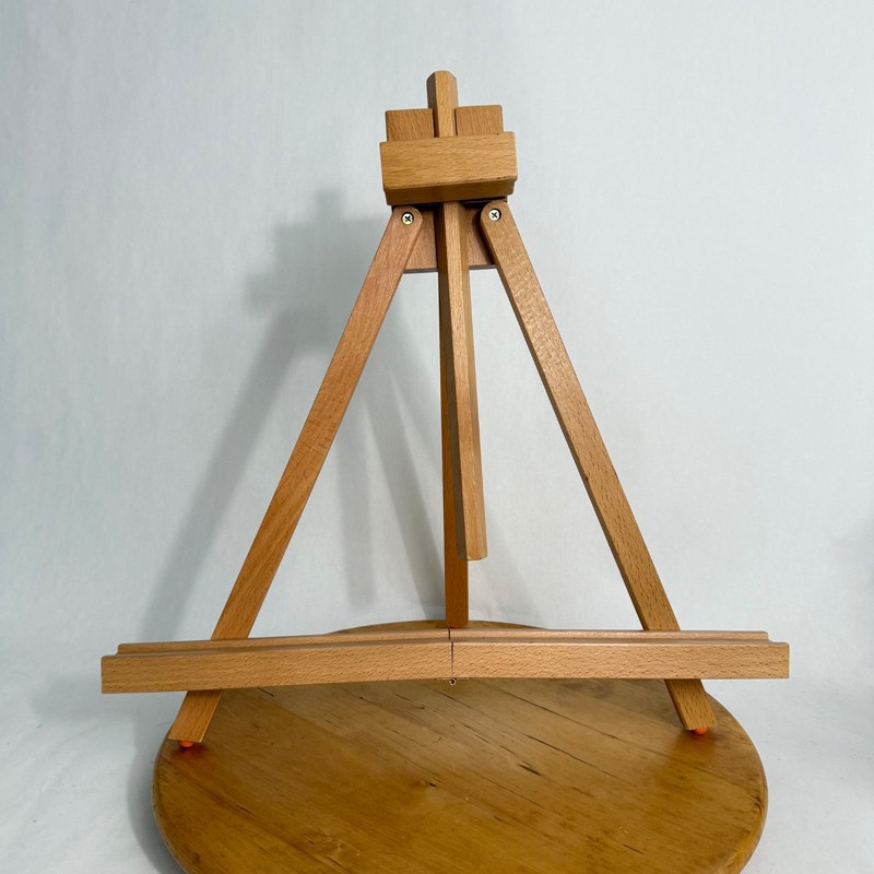 Handcrafted Artist Table Top Artist Easel Display Stand Folding Wooden A-Frame