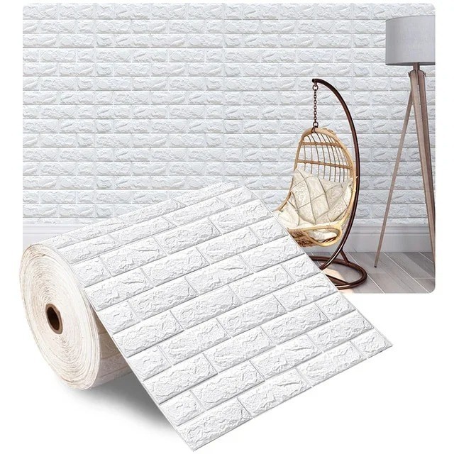 3D Foam Brick Self Adhesive Wallpaper Waterproof Wall Stickers Home Decor gallery