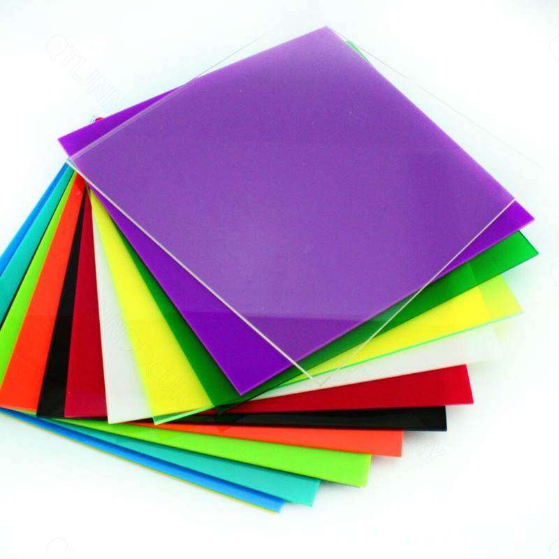 Colored Acrylic Glass Plate Panel Cut Flat Window Various Color Thickness 2.3mm gallery