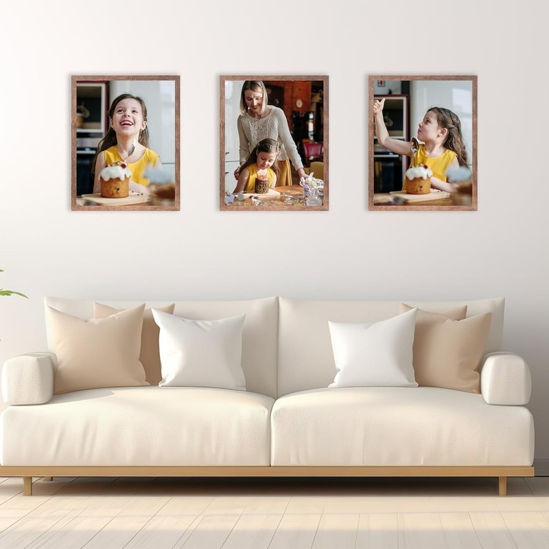 11x14 Picture Frame Rotten Brown 3 Pcs in 1 set Frame can Display 8x10 Pictur... gallery