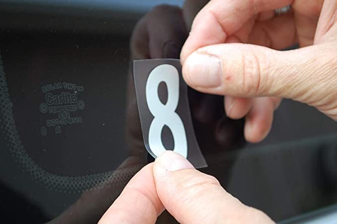 1-10 Numbers Black Sticker Vinyl Decals 1" - 10" Set Of 10 (V653) gallery