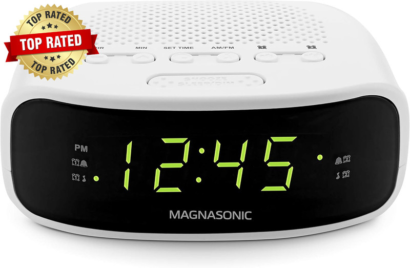 Digital AM/FM Clock Radio with Battery Backup, Dual Alarm, Sleep & Snooze Functi gallery