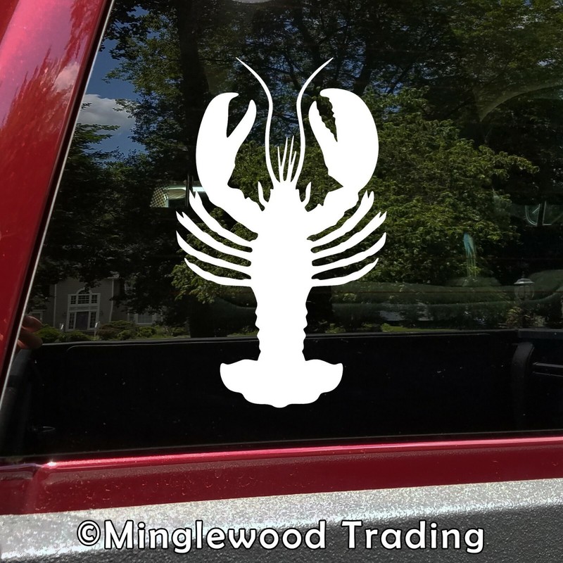 LOBSTER Vinyl Decal Sticker - Claws Crayfish Crab Tail Rock Ocean Sea Creature gallery