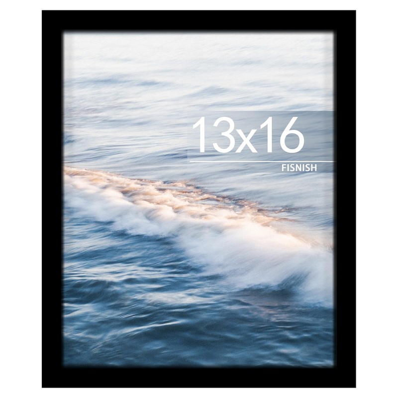 Fisnish 13×16 Picture Frame, Classic Black Poster Frame for 13×16,