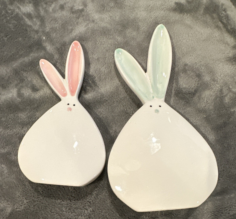Transpac Dolomite “Chubby Bunny” Spring Figurines