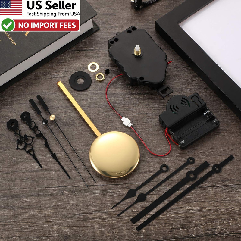 Hicarer Quartz Pendulum Trigger Clock Movement Chime Music Box Kit 3 Pairs Hands gallery