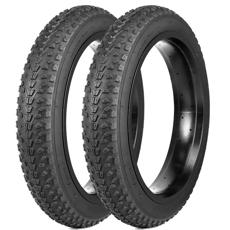 16/20x3.0 inch E Bike Tire,75-305/75-406 Anti Puncture Fatbike Tire for E Bik...