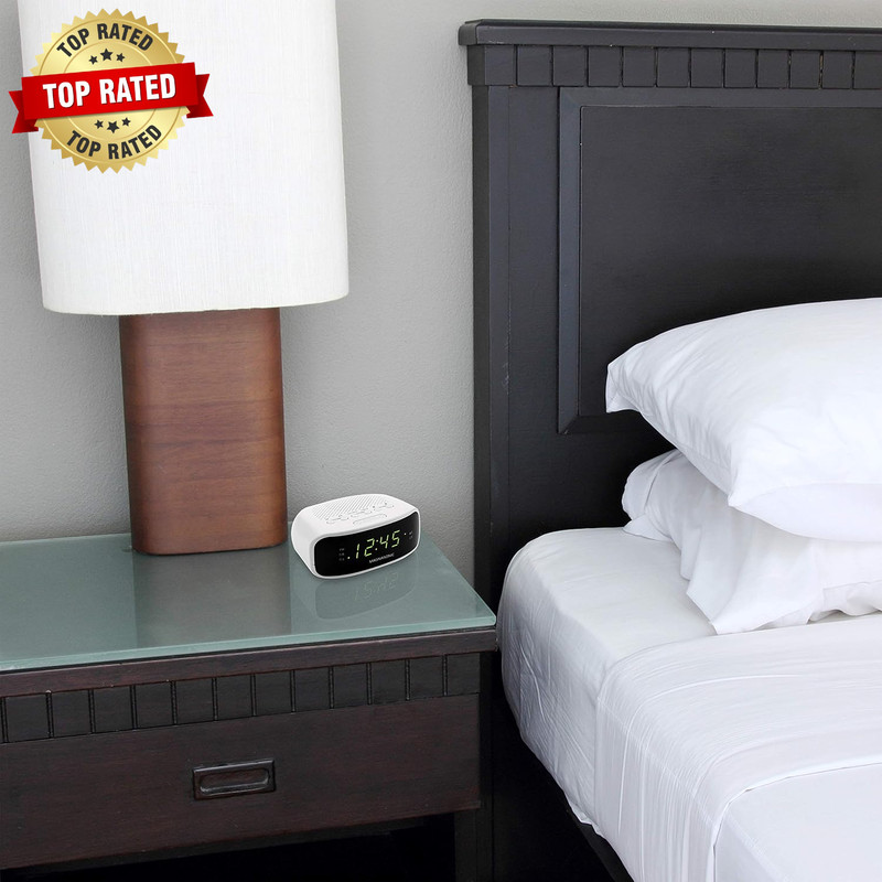 Digital AM/FM Clock Radio with Battery Backup, Dual Alarm, Sleep & Snooze Functi gallery