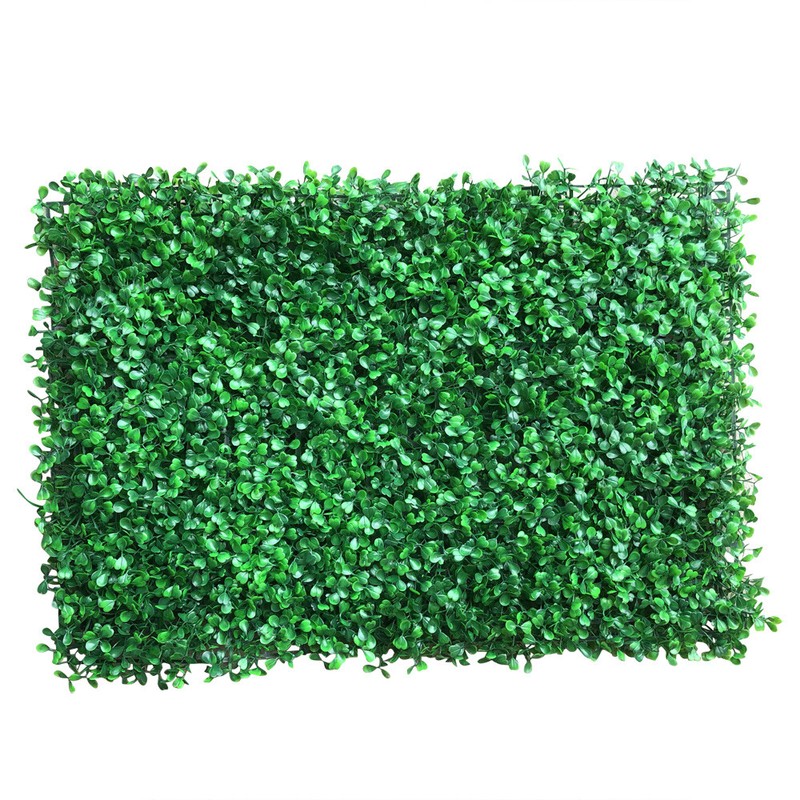 12 Pcs Green Fence Panel Grass Artificial Boxwood Hedge Wall Panels for Backyard gallery