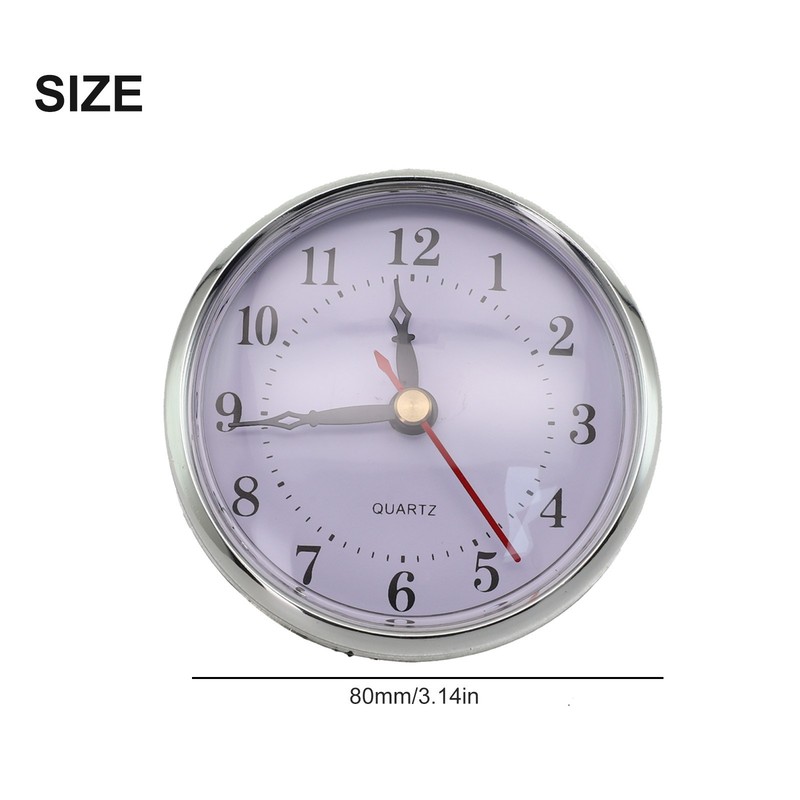 Craft and Replacement Clock Face 80MM Quartz Insert with Rubber Gasket gallery