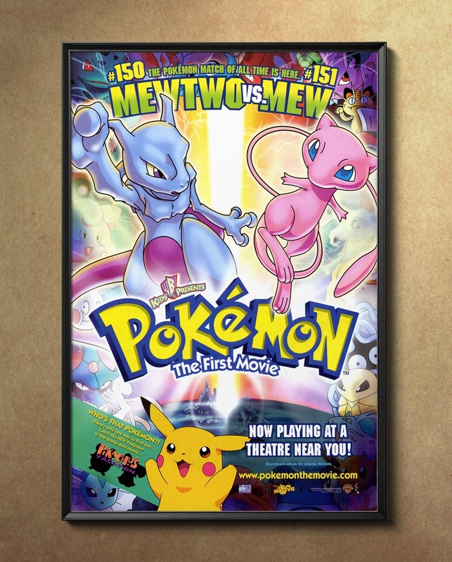 Pokemon The First Movie 1998 Movie Poster 24″x36″ Glossy Unframed 9841
