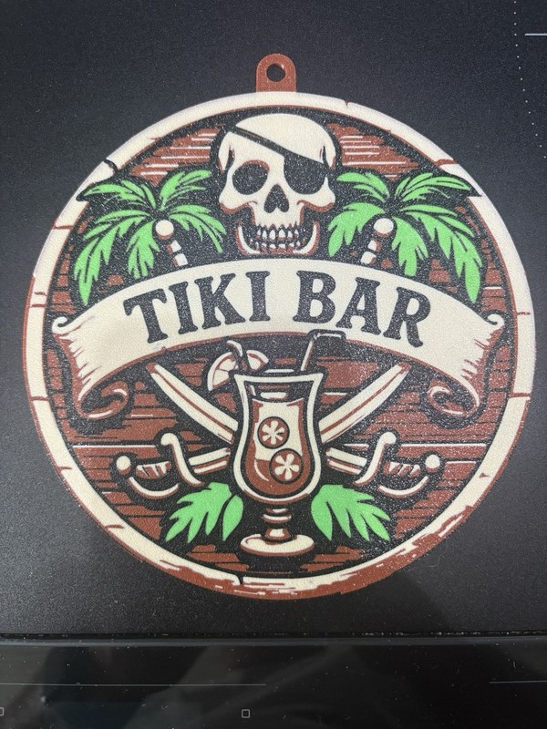 Pool Party Sign Round 7 Inch Neon Lights Tiki Bar Decor
