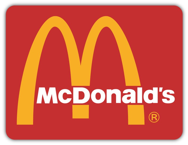 McDonald’s Logo Sticker Car Bumper Decal – 3”, 5” or 6”