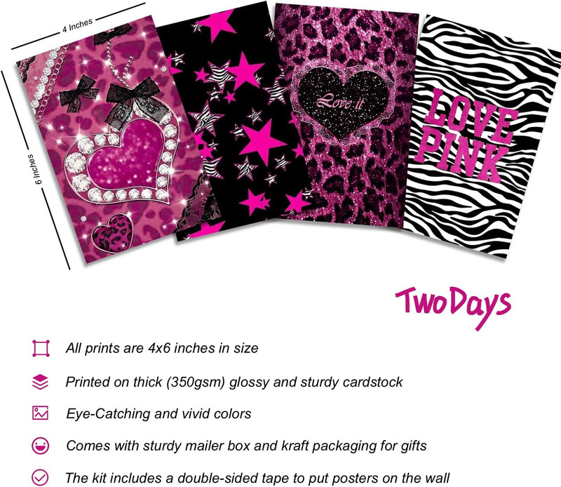 Mcbling Room Decor Aesthetic Wall Collage Kit, Trashy Y2K Posters for Girls Bedr gallery
