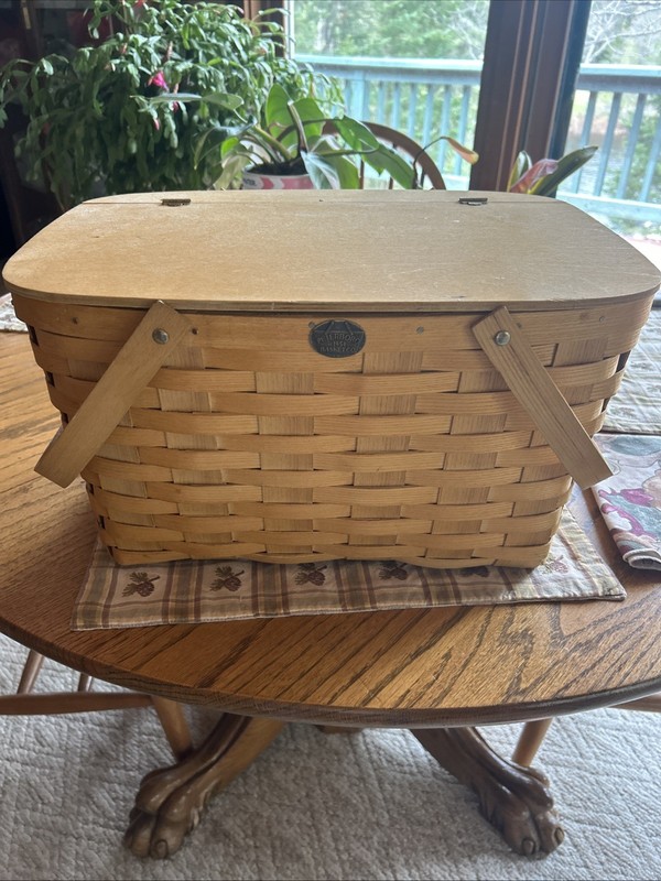 Peterboro Basket Company USA The Original Kool Lid Wooden Handles 12″x16″x9″